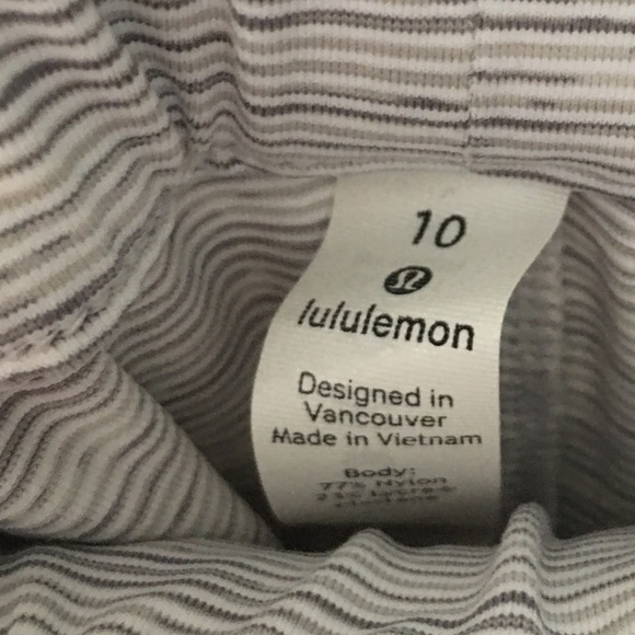 Lululemon On The Fly Crop pants Light Gray 10 NEW - Picture 4 of 8